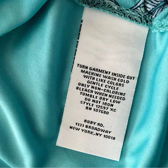 Teal Top NWOT Hummingbird Blouse Spring Floral TunicTop Floral Bird Top - Picture 11 of 14